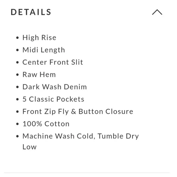 VICI Dark Wash Denim Skirt - Picture 10 of 10